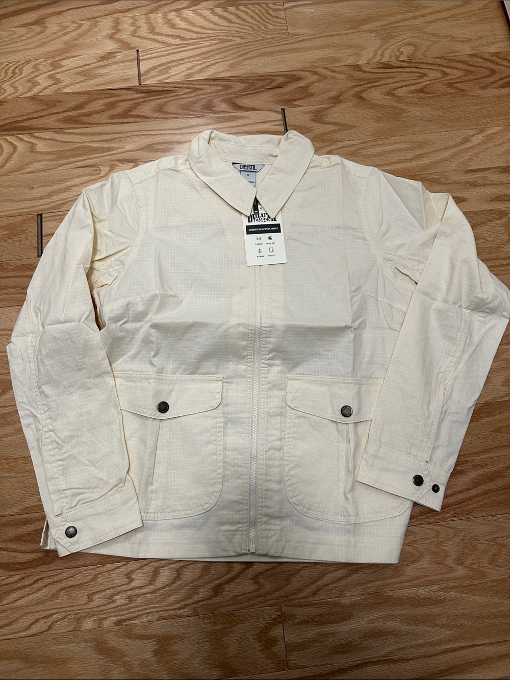 Duluth Trading Co Cream Hempstop Jacket